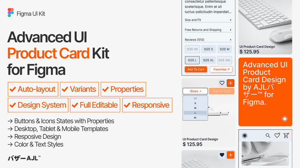 UI Product Cards Kit for Figma [Advanced]