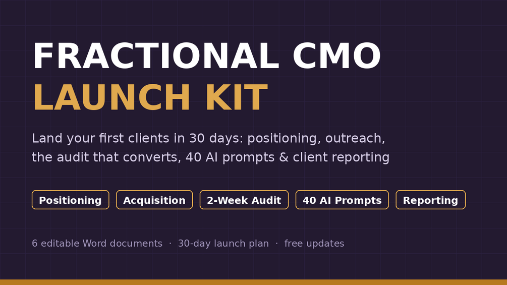 Fractional CMO Launch Kit