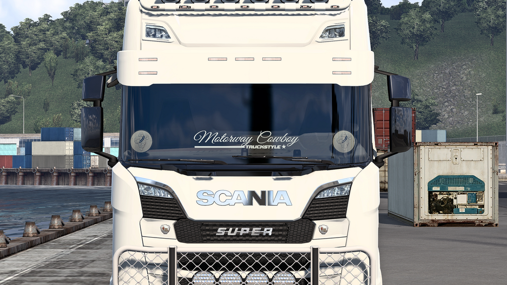 ETS2 MOTORWAY COWBOY WINDOW STICKER by P&G SKINWORKS