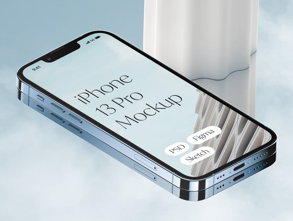 Free IPhone 13 Pro Mockup | Free Mockup