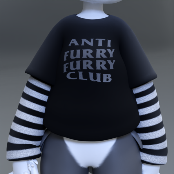 VRChat Nanachi E-Boy Layered Shirt for Avatars [Accessories]