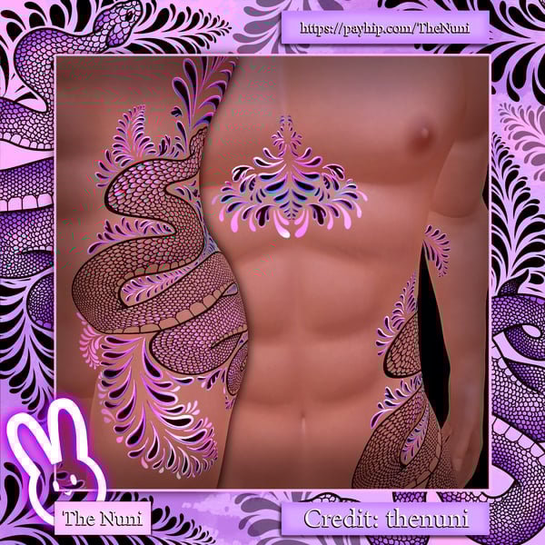 Snakey Tattoo texture - Ace v3