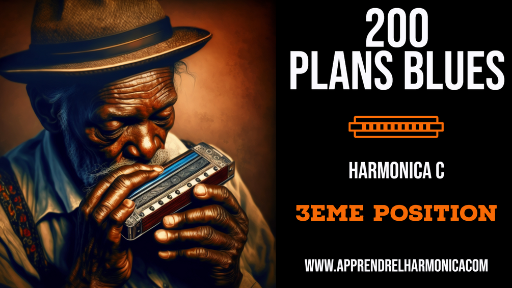 Initiation à la 3ème position Blues 200 plans en vidéo tablatures