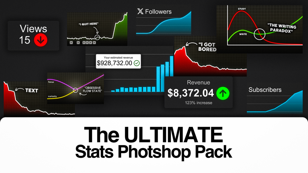 The Ultimate Stats Thumbnail Photoshop Pack