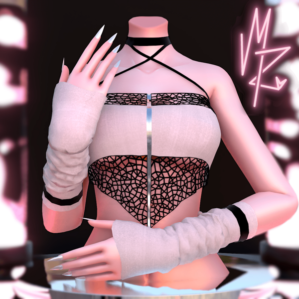 Pearl Top & Arm warmers [3D Asset]