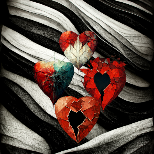 4 Shattered Heart Tattoos