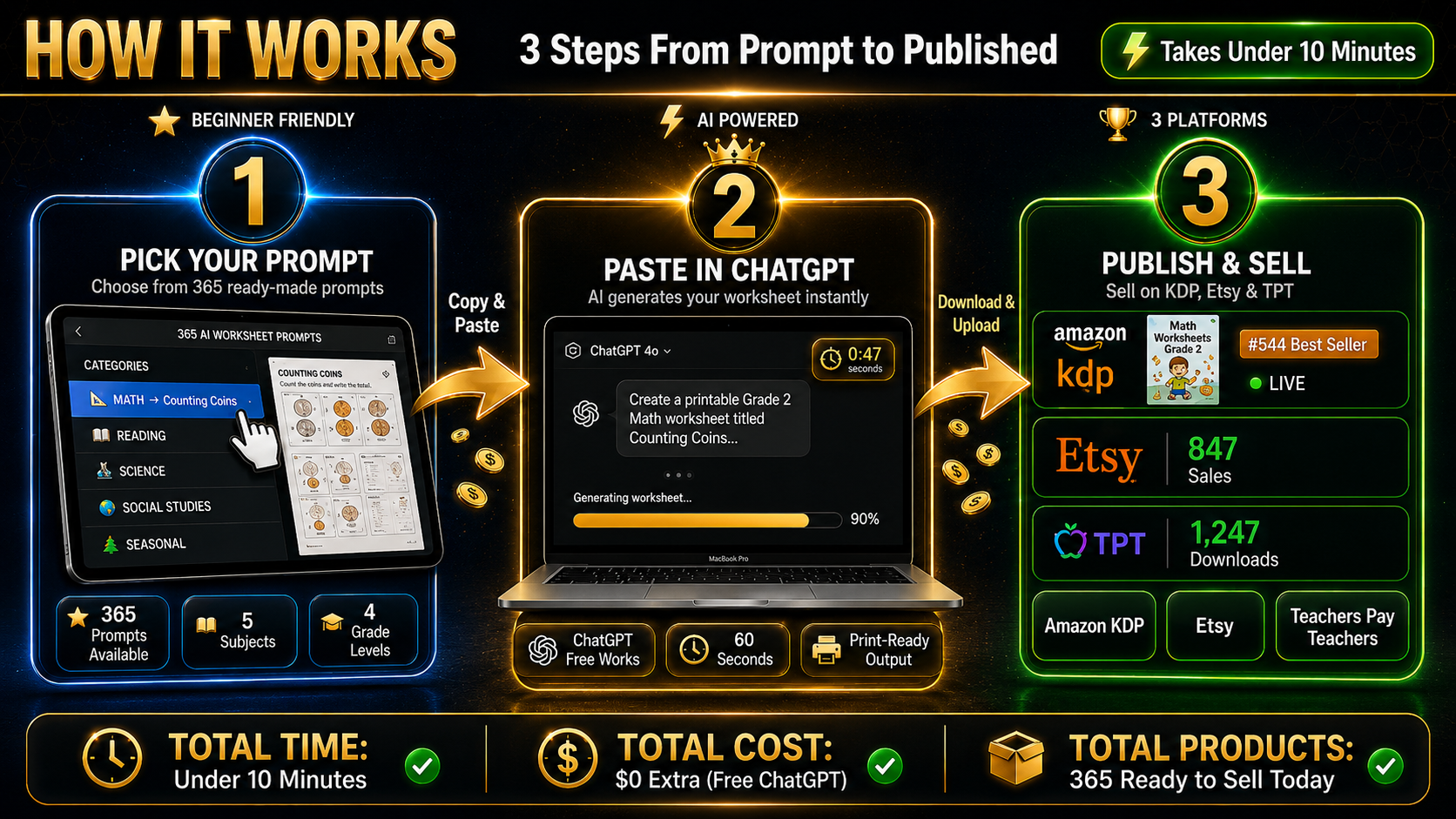 3 Step Visual Process
