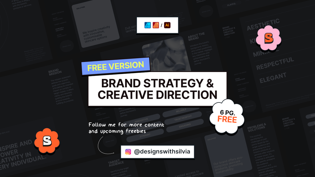 FREE Retro Brand Strategy and Creative Direction Template (Dark/Light ...