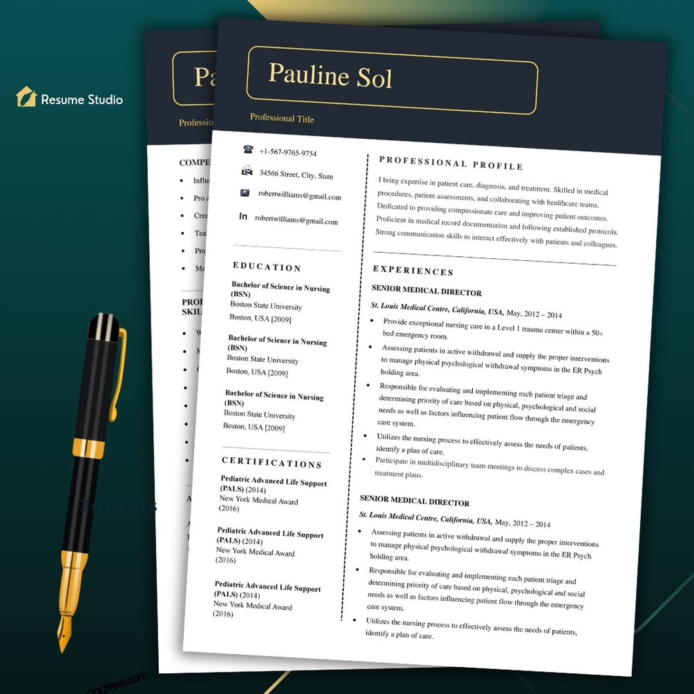 Creative CV Template for Stand Out Application, word editable resume ...