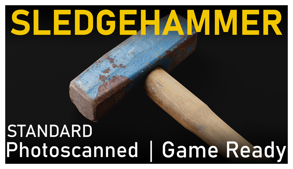 Sledgehammer Photoscanned Asset GAME READY Standard Edition