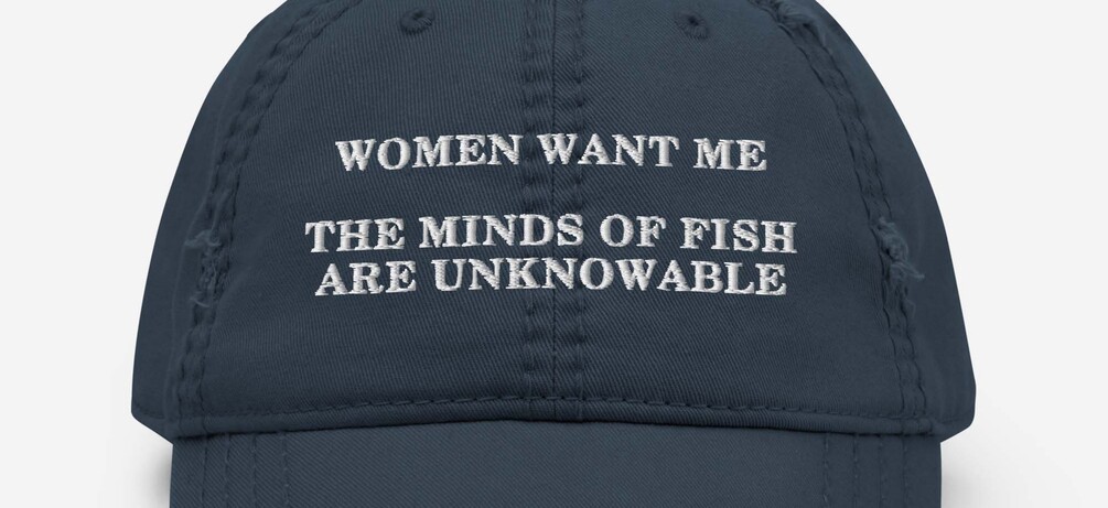 Fish Epistemology Hat (Navy)