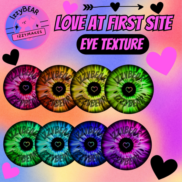 Heart Eye Textures - Love At First Site