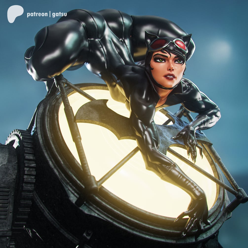 Catwoman(DC) STL for 3D Printing - Alternative versions + Standard versions