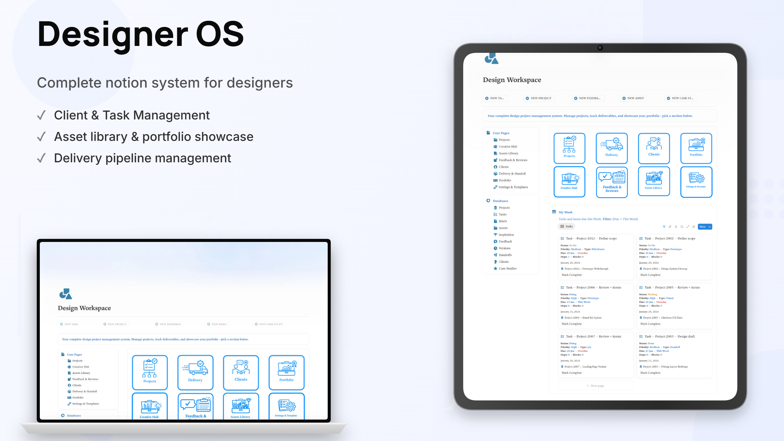 Design Studio OS: Client Project Delivery System