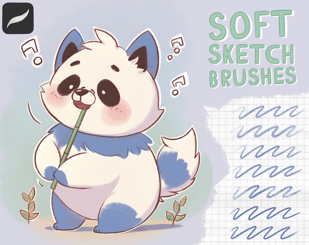 Free Soft Sketch Brushes for Procreate