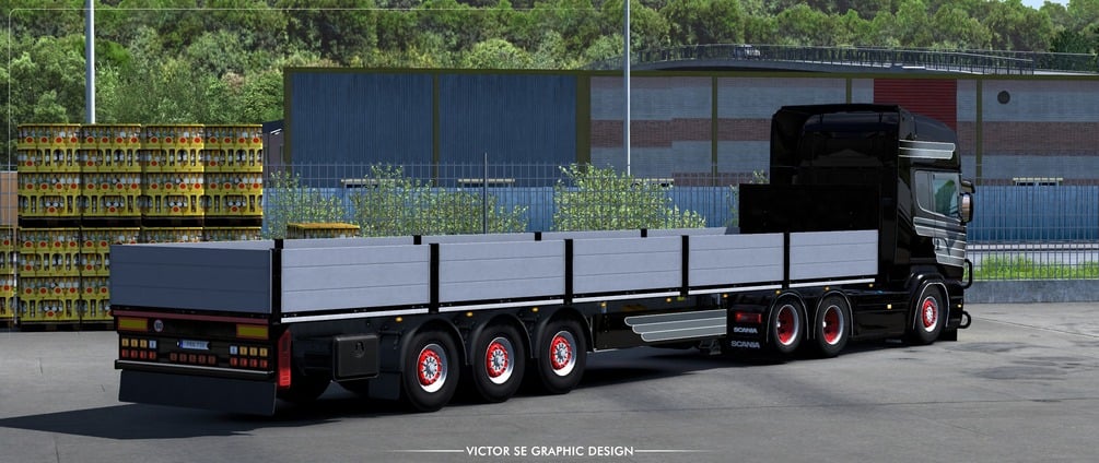 Burtman RJL's Scania Streamline + SCS Flatbed Skinpack by VictorSE Graphic Design
