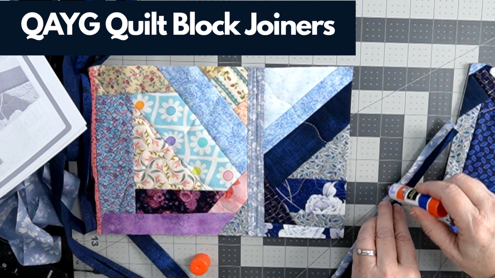 Easy QAYG Quilt Block Joiners Instructions