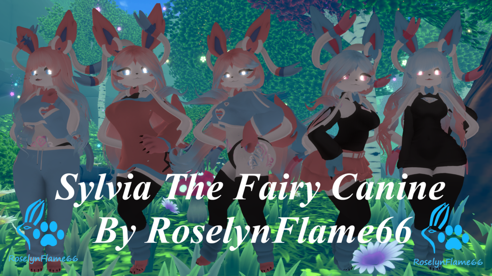 Sylvia the Fairy Canine Deira VRChat Avatar (Quest Compatible) *18+ Special Version on Payhip/Jinxxy* by RoselynFlame66