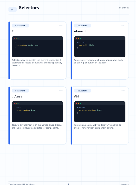 The Complete CSS Handbook 2026 — 548 CSS Entries for Developers & Designers preview image 15