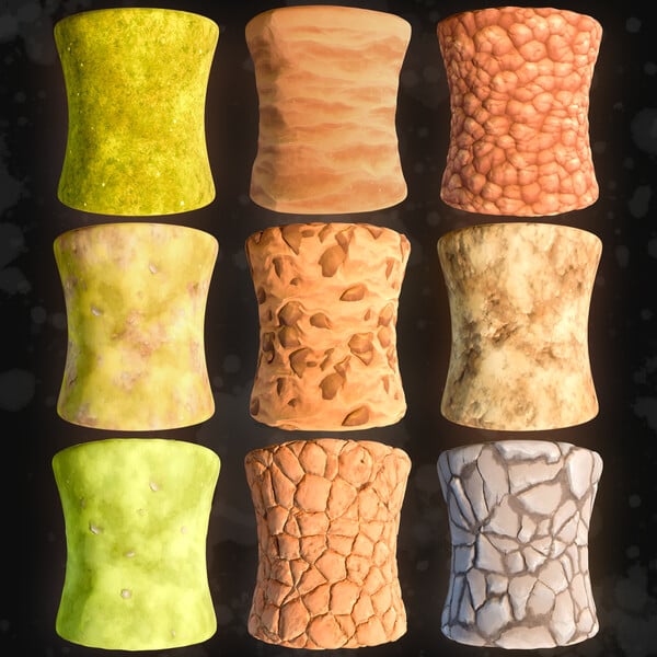 Materials Stylized Grass & Dirt