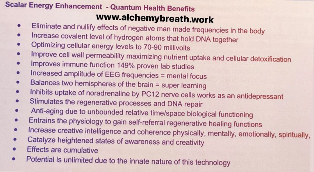 Scalar Quantum Health Benefits + new 7 day experience option