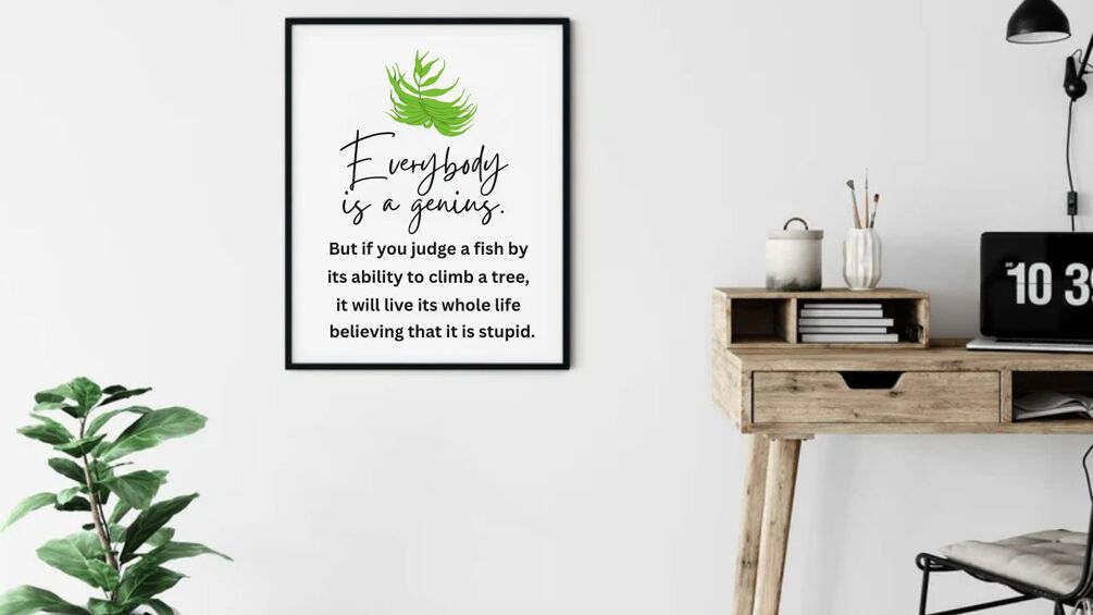 Einstein Print Einstein Quote Downloadable Print Classroom Decor