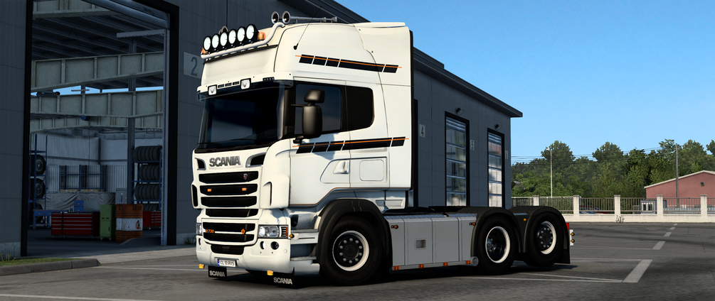 Modern White RJL's Scania Skin by VictorSE Graphic Design