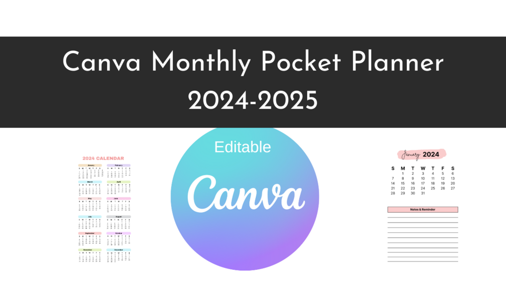 Canva Monthly Pocket Planner 20242025