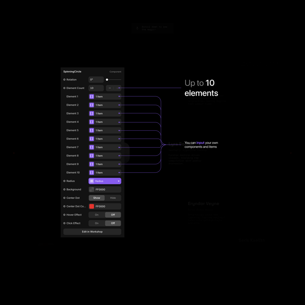 Spin Animation | Framer component