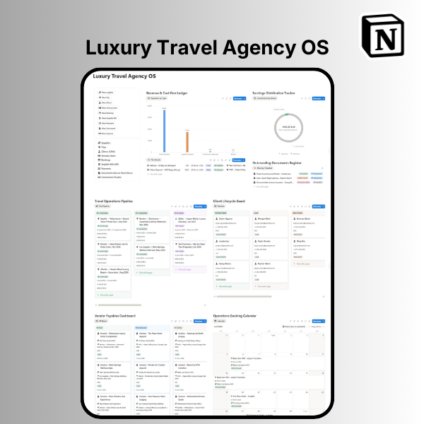 Luxury Travel Agency OS