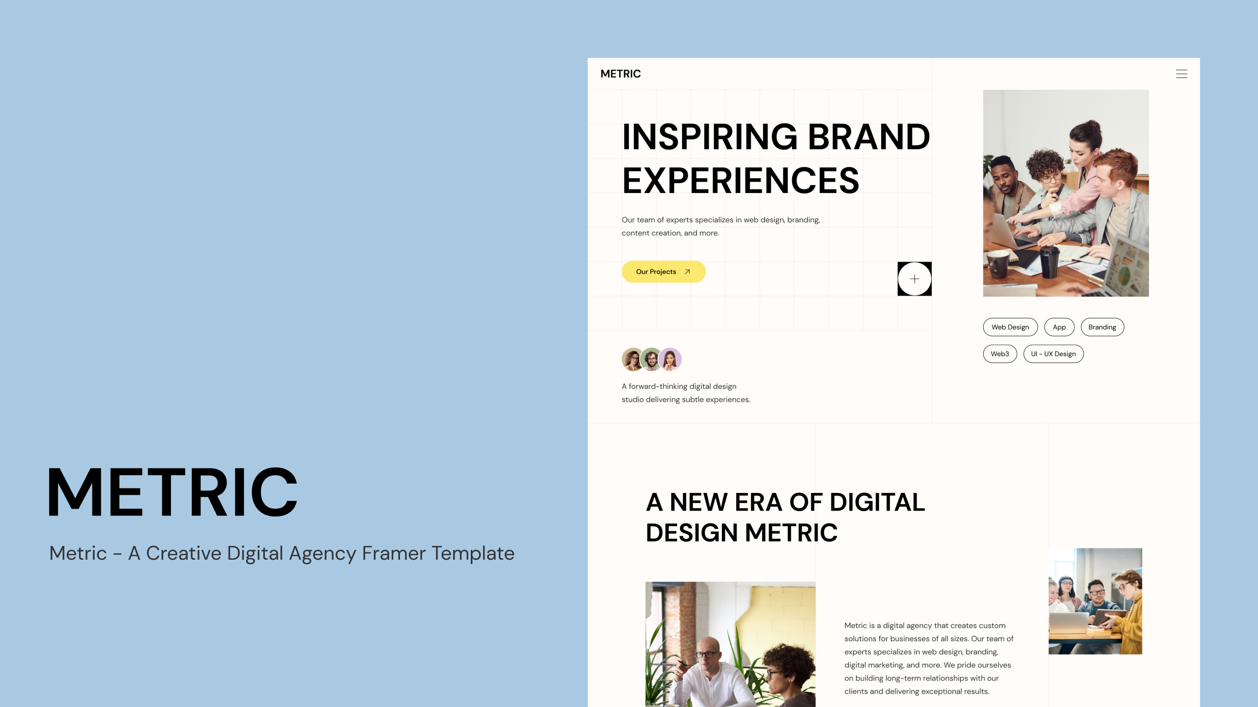 digital agency framer template