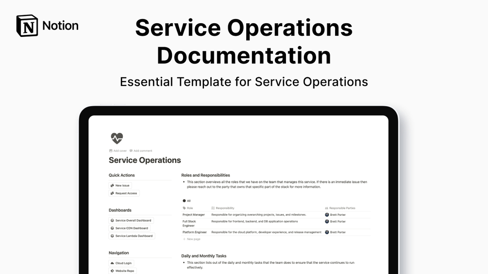 Service Operations Documentation
