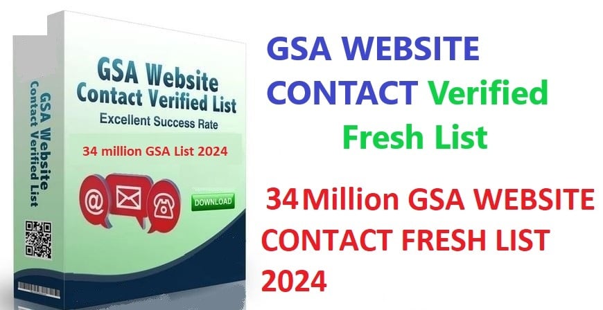 Gsa Website Contact Verified Fresh List 34 Million 2024