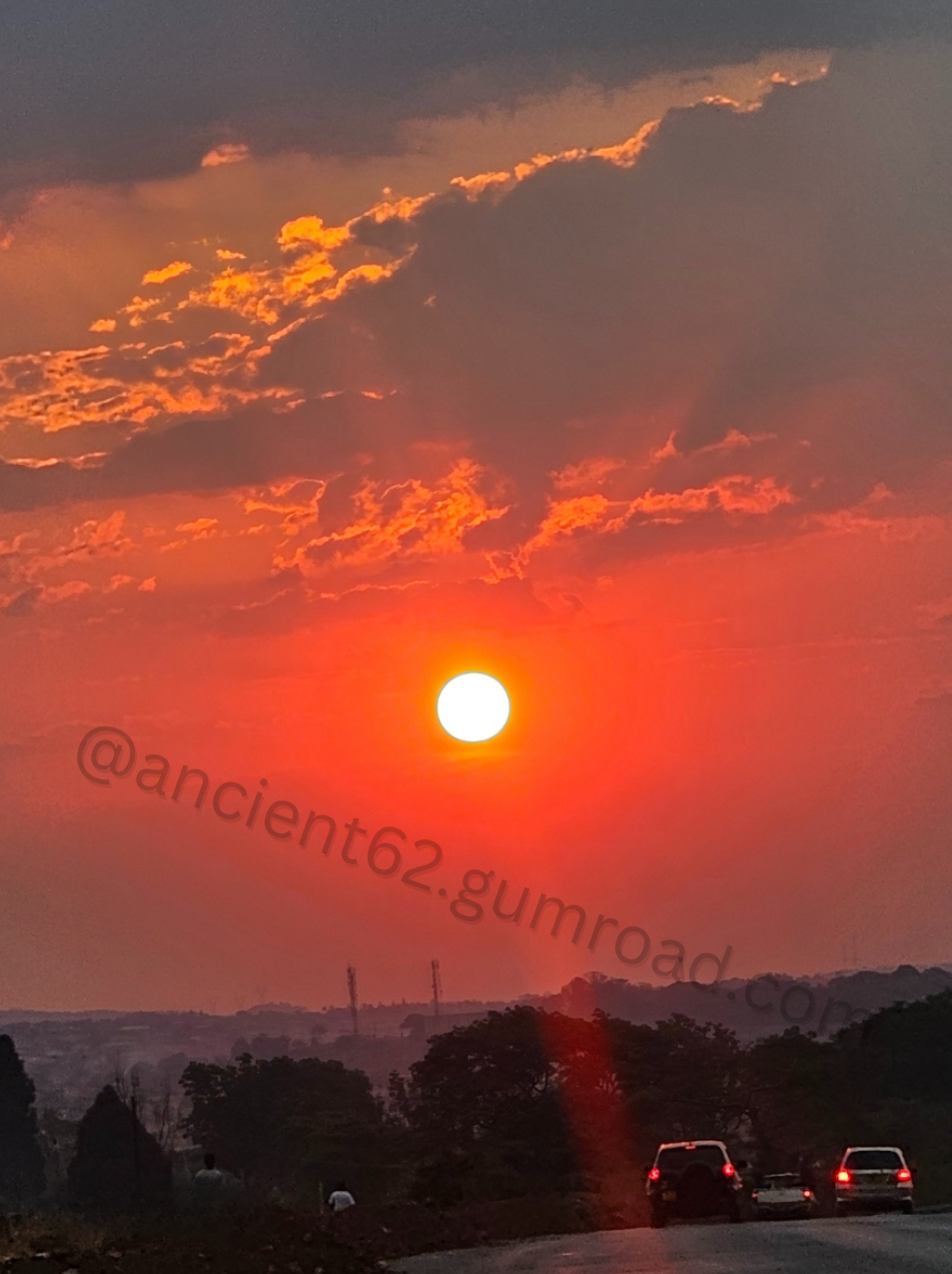 Red African Sunset Photographs