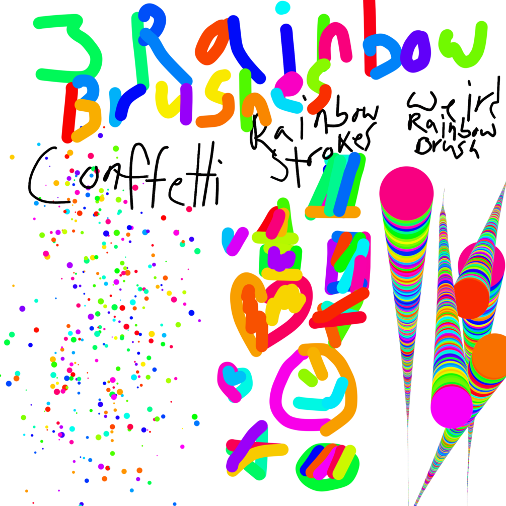 Procreate Assorted Rainbow Brushes!