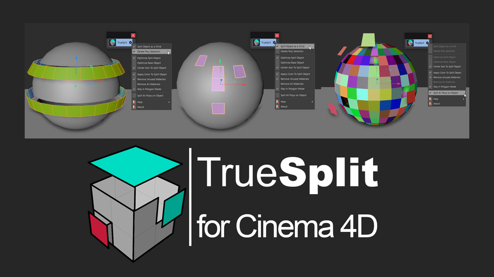 FCS TrueSplit Free C4D Plugin Add on Tool