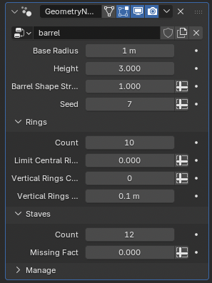 Procedural Barrel 展示