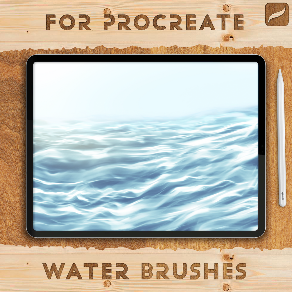 Water Brushes for Procreate