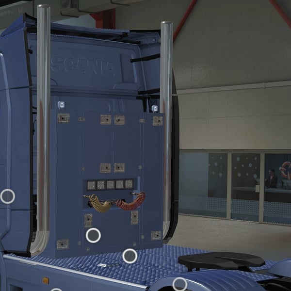 |[rear exhaust tuning part] Scania NG Big Toolbox exhausts by WC007 D3SIGN