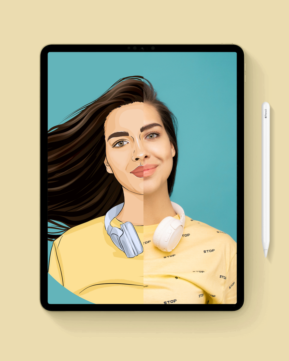 How to Cartoon Yourself in Procreate by Tatyworks