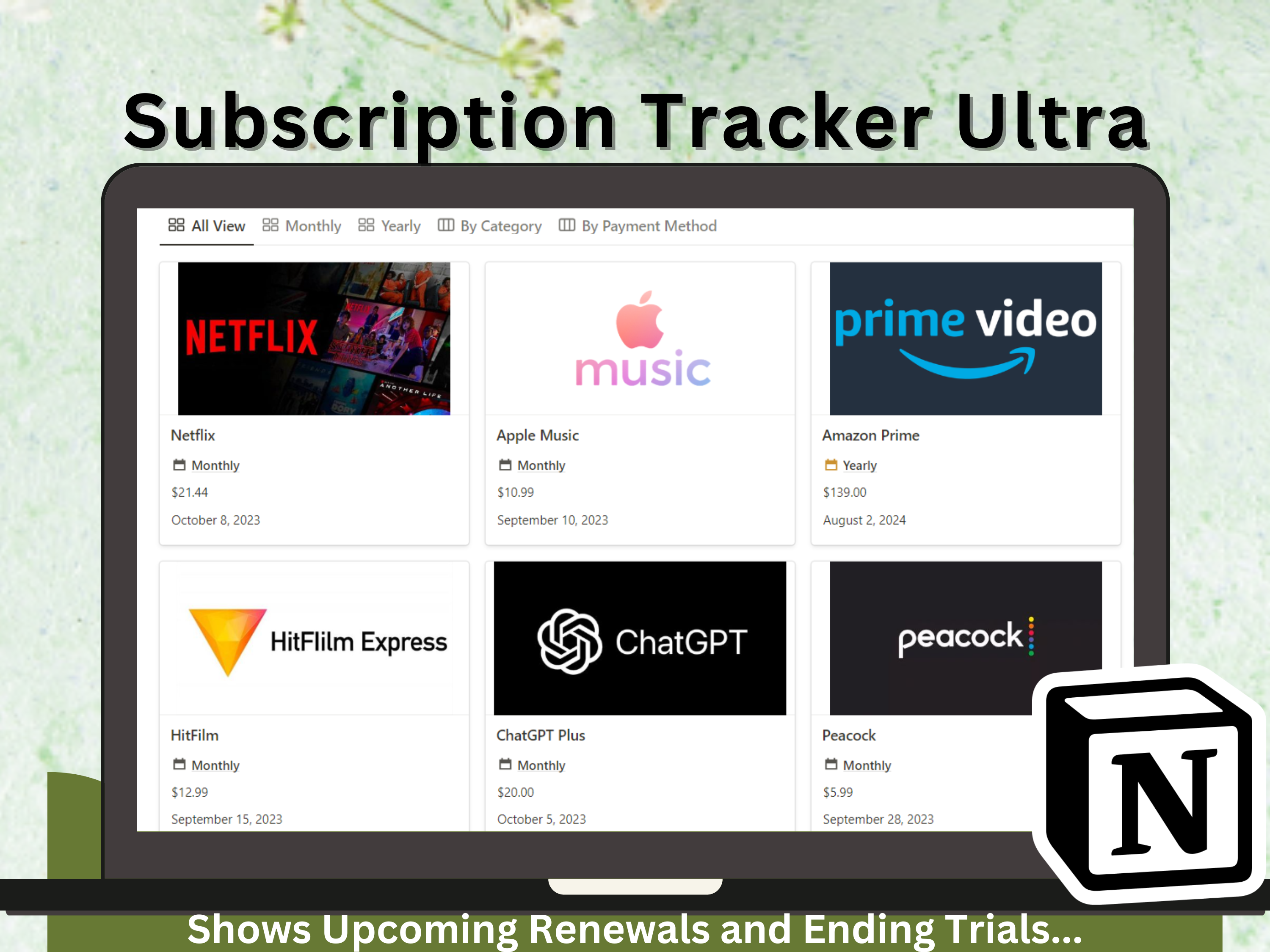Subscription Tracker Ultra
