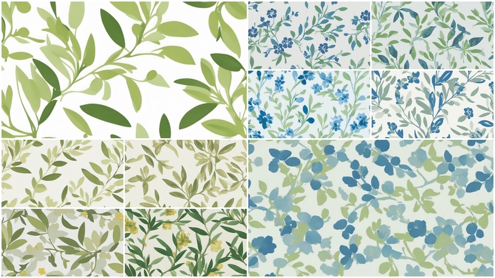Botanical Elegance: The Olive Tree Floral Pattern (10pcs)