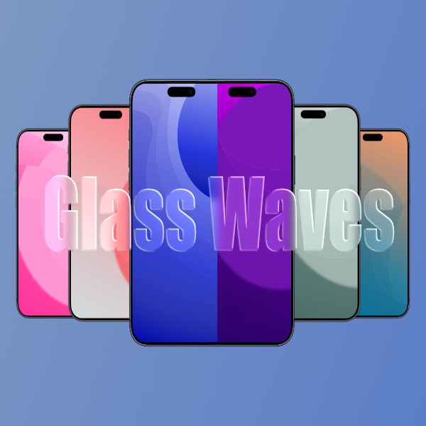 Glass Waves Wallpaper Preview