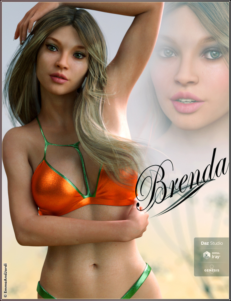 EJ Brenda Deluxe Pack For Genesis 8 Female: Character, Bikini, and  Expressions