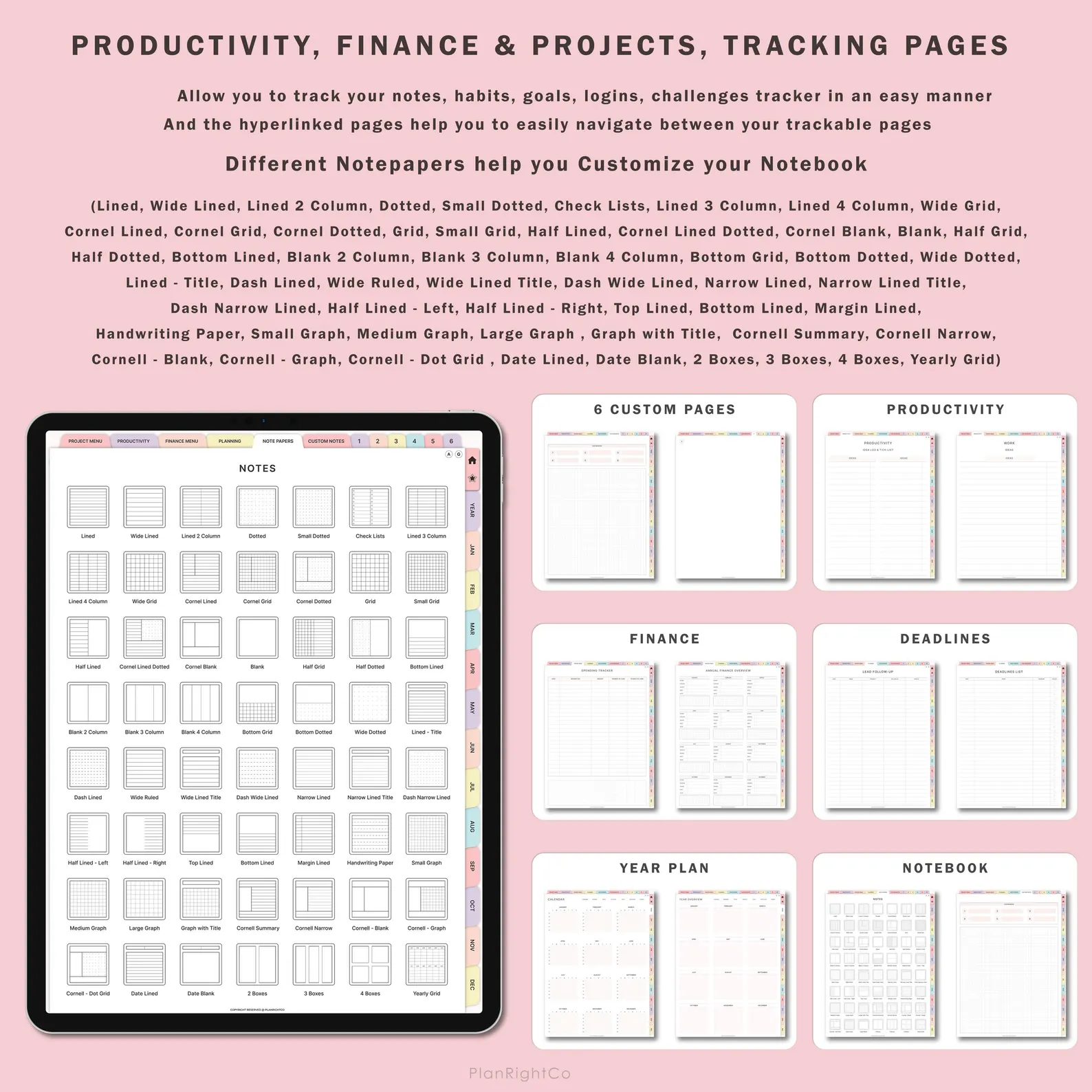 Digital Project Planner – All-in-One Project Management & Planning Tool