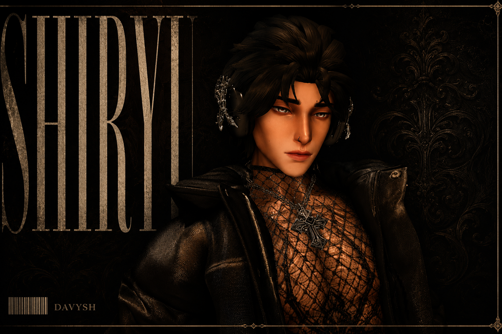 Shiryu title branding plate with portrait