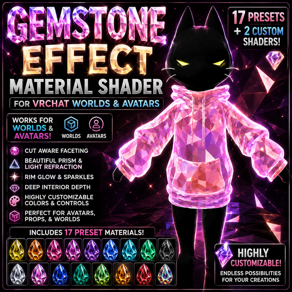 VRChat Gemstone Effect Material Shader | Avatars & Worlds  preview