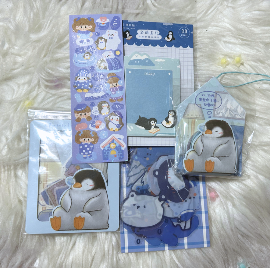 Penguin Theme Kawaii Journal Stationery Kit