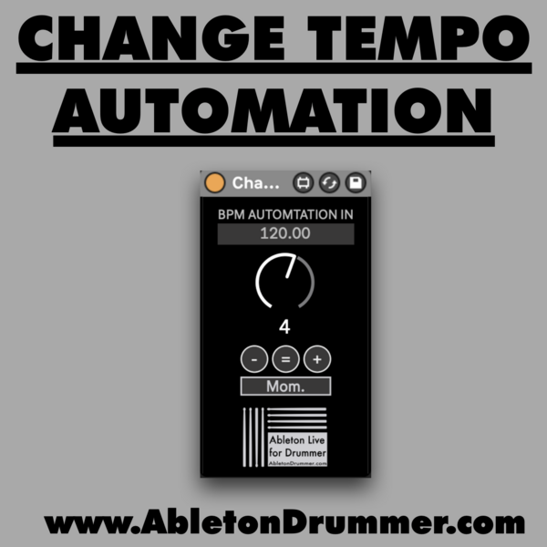 Change Song Tempo Automation in Ableton Live - Max for Live device