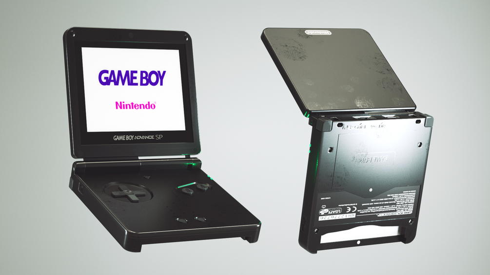 Nintendo Gameboy Advance (GBA) - 3D model by Andy Dream (@andy.dre4m)  [a0b6d1e]